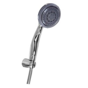 Sprchový set (5-polohová sprška, dvouzámková superpevná kovová hadice 150 cm, držák), BLISTR