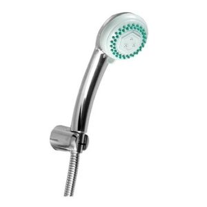 Sprchový set BORKUM (2-polohová sprcha, kovová hadice, držák), chrom