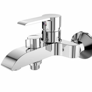 Vanová stěnová baterie s ker.přep., bez sprchové sady, rozteč 100 mm, chrom, VENTURA