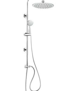 Teleskopické rameno sprchy s propojovací hadičkou pro sprchovou baterii a sprchovou sadou (THIN 300mm, EVVE), IPPARI