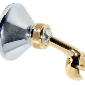 Stěnový držák sprchy, chrom/zlato, VERONICA