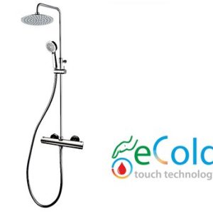 Sprchový set termostatické baterie COOLTOUCH s tyčí Tevere a sprchovou sadou