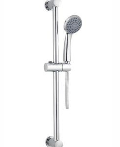 Sprchová souprava (1-pol. ruční sprcha, kovová sprchová hadice 150 cm, tyč 65 cm, průměr 24 mm), IVANA