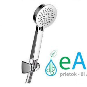 Sprchový set (3-pol. úsporná ruční sprcha, plastová hadice 1500 mm, držák), AIR