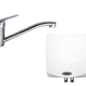 Průtokový tlakový ohřívač vody MK1, příkon 5, 5 kW, s pákovou stojánkovou baterií