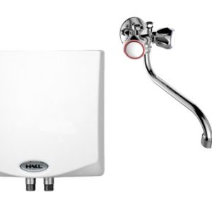 Průtokový tlakový ohřívač vody MK1, příkon 3, 5 kW, s klasickou stěnovou baterií