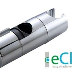 Posuvný držák, jezdec s technologií eClip, ke sprchové tyči průměr 18-24 mm, plast-chrom
