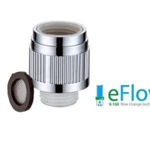 Otočný stop ventil na sprchovou hadici s technologií eFlow